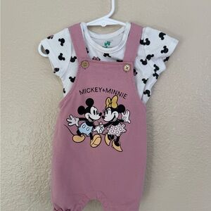 Disney Minnie & Mickey Romper & Shirt